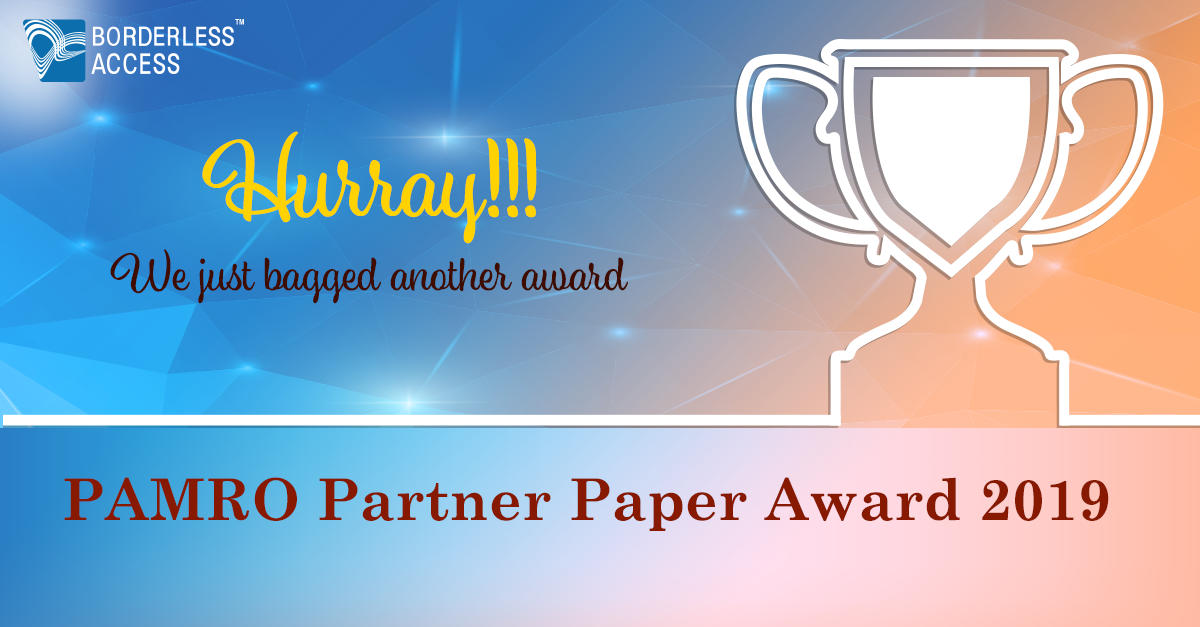 Borderless Access Wins the PAMRO (2019) Partner Paper Award
